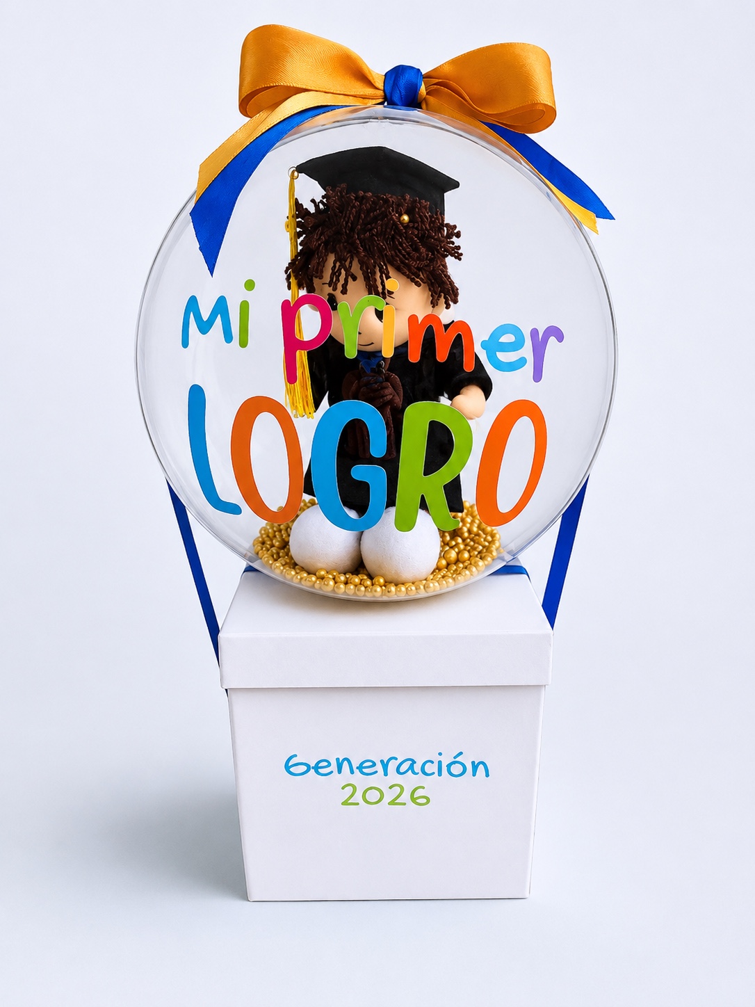 Globo burbuja con regalo